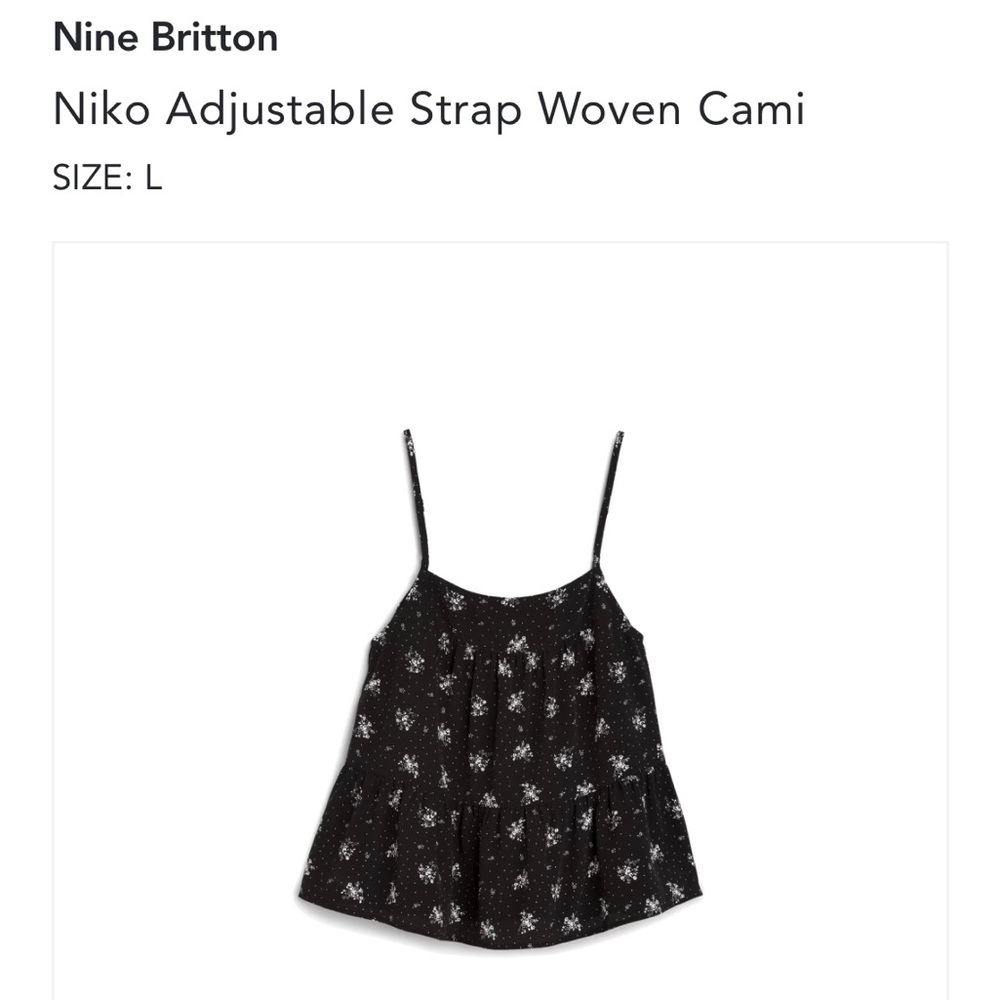 NWT Black Tank Top